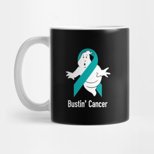 Bustin' Cancer (Teal) Mug